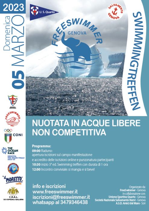 3&deg; EDIZIONE DELLA SWIMMINGTREFFEN, IL 5 MARZO TUTTI A QUARTO!